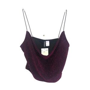 Burgundy Sparkle Top